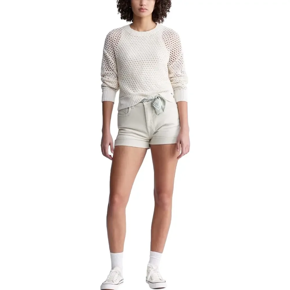 ⛵️Buffalo David Bitton Goldie High rise relaxed denim sandshell Shorts w30 NWT